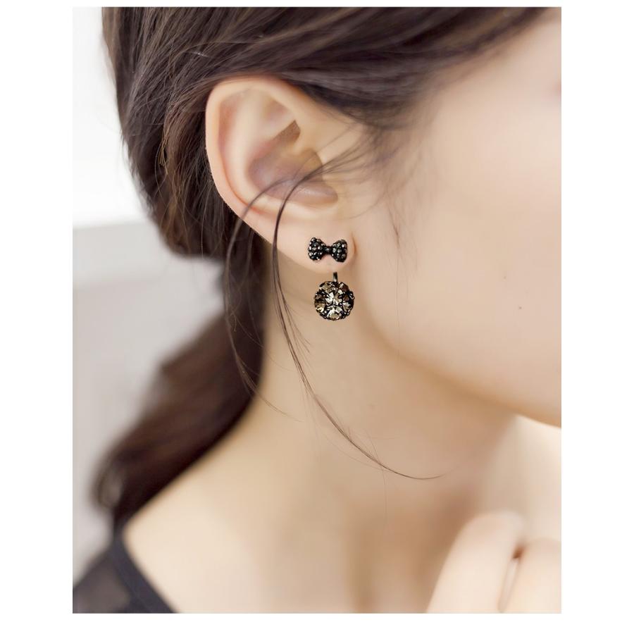 ピアス レディース 上品 可愛い 両耳 ゴージャス 2WAY 誕生日 記念日 