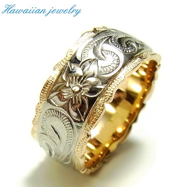 リング 指輪 レディース メンズ ハワイアン ステンレス  ホヌ プルメリア 誕生日 記念日 クリスマス 母の日 テレワーク 金属アレルギー対応