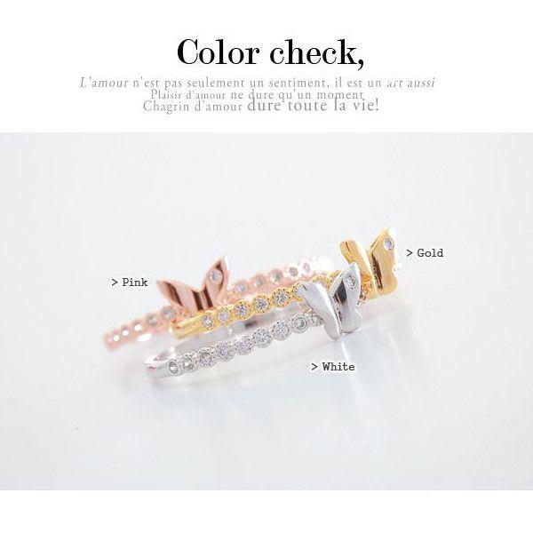 SWAROVSKI 指輪 リング K18 重ね付け重宝/スイートバタフライ SWAROVSKI 指輪 リング K18 重ね付け重宝/スイートバタフライ