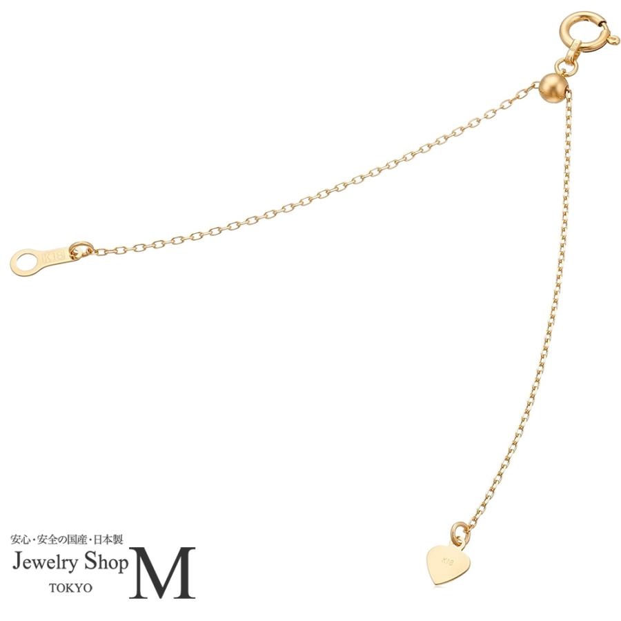 18金アジャスターチェーン5cm k18 強度アップ　ネックレス長さ調節パーツ 18金アジャスターチェーン5cm k18 強度アップ ネックレス長さ調節