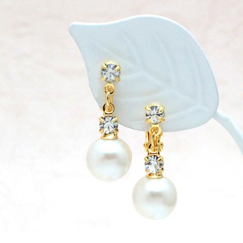 イヤリング ピアス 送料無料 スワロフスキー パール シンプル 華やか  