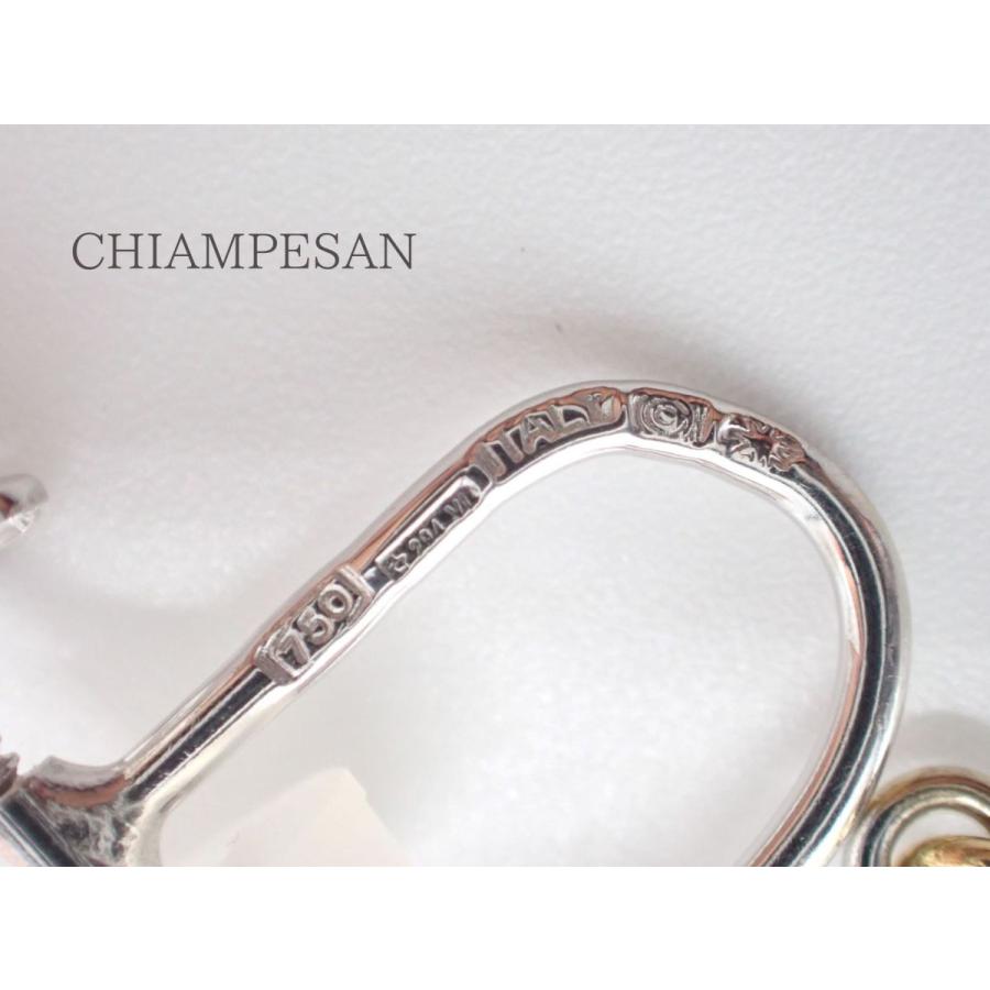 キャンペザン　CHIAMPESAN イヤリング K18 WGK18 18金　イエローゴールド　ホワイトゴールド     商品情報    イタリアでサミットが行われた際、自国を代表する製品とし