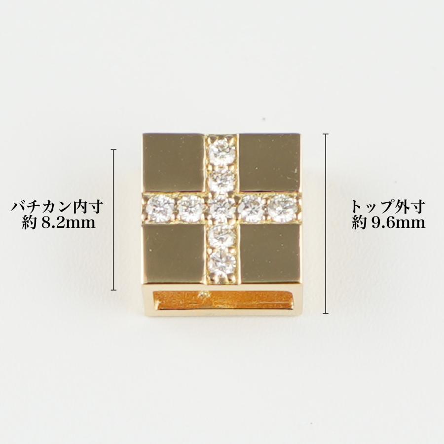 K18 ダイヤモンド ペンダントトップ リバーシブル 2WAY仕様 ペンダントトップ K18 ダイヤモンド付 (Type-CF) ※リバーシブルタイプ