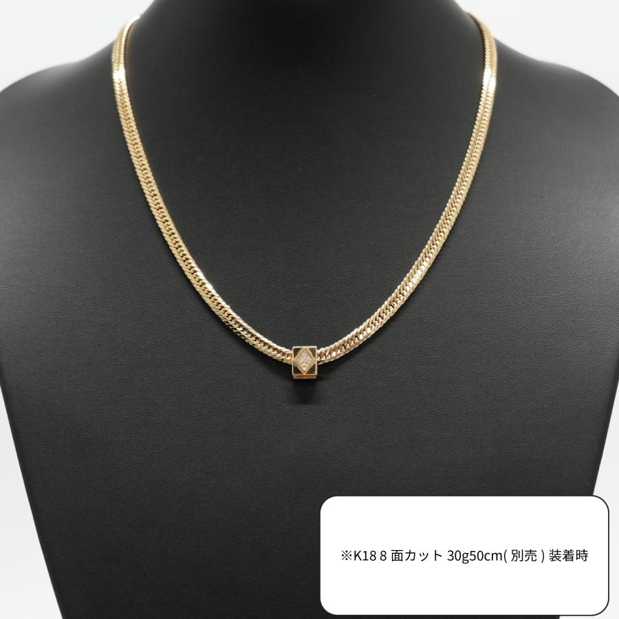 K18 ダイヤモンド ペンダントトップ リバーシブル 2WAY仕様 ペンダントトップ K18 ダイヤモンド付 (Type-DC-小) ※リバーシブル