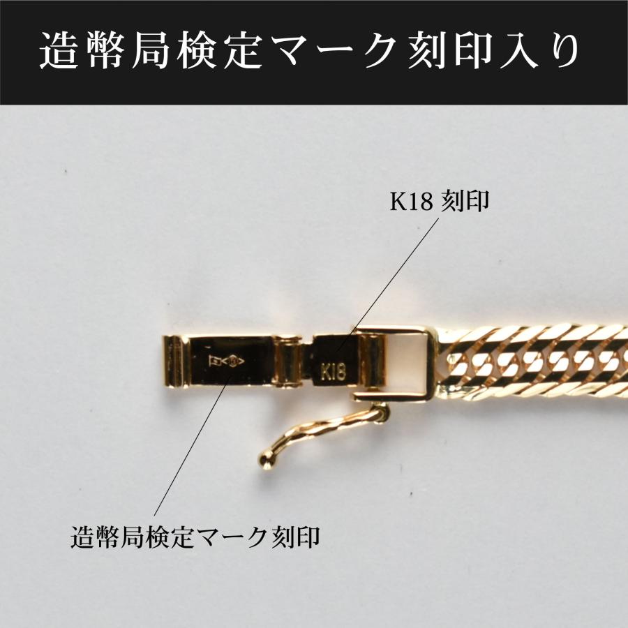 喜平 アンクレット 18金 K18 トリプル 12面 15.5g 25cm 新品 造幣局検定マーク(ホールマーク)刻印入り キヘイ 父の日｜jewelrywin｜03