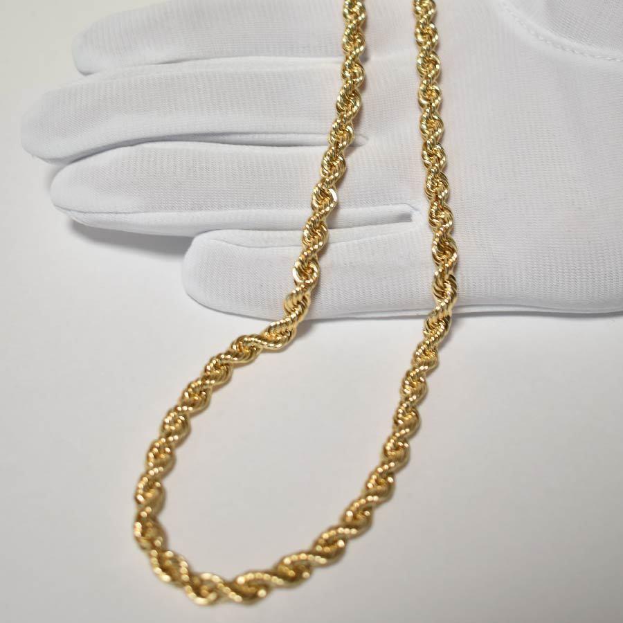 K18 パイプロープ ネックレス 幅5mm 長さ55cm 新品 : Jewelry Win 