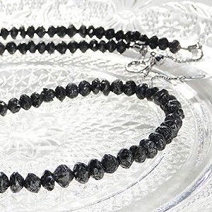 お値下げ K18WGブラックダイヤモンド 50カラットA　ネックレス メンズ　レディース　誕生石　プレゼント ジュエリーケース付 【JSB1331566650】(47190円)