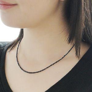 K18WGブラックダイヤモンドネックレス15ctup AAA品質保証書 