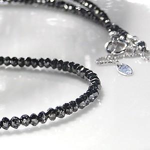 新品K18WG ブラックダイヤモンド 20ct AAA Wワイヤー ネックレス 新品K18WG ブラックダイヤモンド 20ct AAA Wワイヤー ネックレス