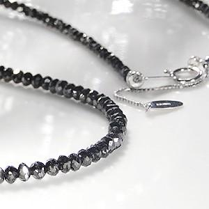 新品K18WG ブラックダイヤモンド ネックレス Wワイヤー  20ct AAAA　レディース＆メンズ 誕生石　プレゼント ギフト ジュエリーケース付の画像