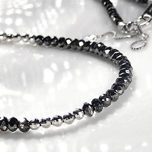 新品K18WG ブラックダイヤモンド 30カラット AAA ネックレス 新品K18WG ブラックダイヤモンド 30カラット AAA ネックレス