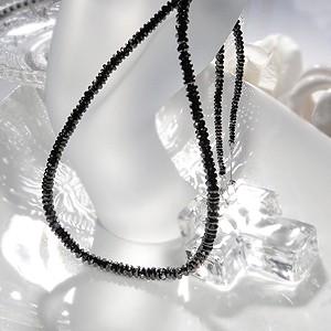 新品k18WG ペンダント ネックレス ブラックダイヤモンド ゴールド カラーストーン AAAAクラス 50ct black-nec-s50aaaa-t