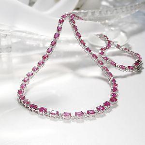 K18WG ルビー10カラット ダイヤモンド　 ネックレス 　プレゼント ギフト