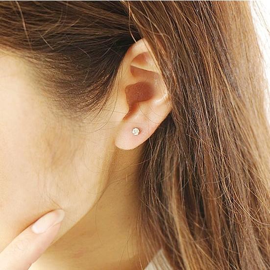 新品PT900ダイヤモンド(1粒石) ピアス 0.20ct(0.10ct×2) : rme0550 