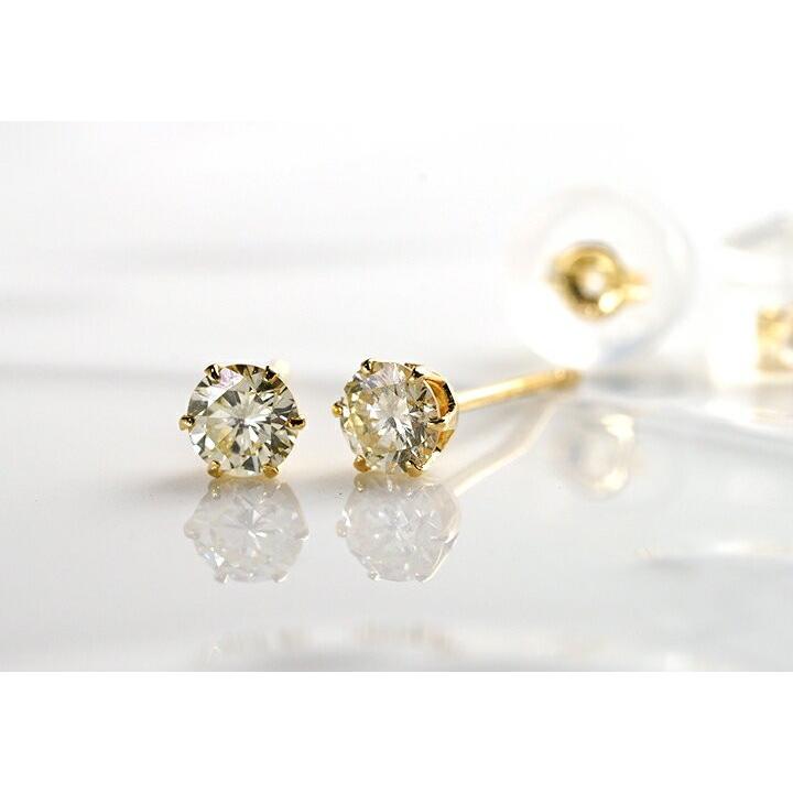 新品K18ダイヤモンド ピアス (1粒石)両耳 0.30ct(0.15ct×2)RME0598 