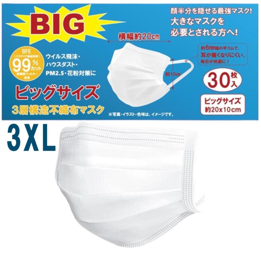 顔半分を隠せる最強マスク マスク 大きめ 不織布 メンズ 大きいサイズ マス ク 耳が痛くならない ビッグサイズ マスク 大きなマスク 3xl ビッグマスク Sd 1 スキンラボyahoo ショッピング店 通販 Yahoo ショッピング