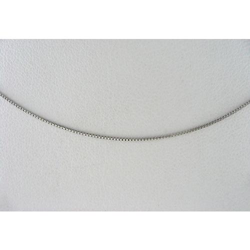 PT850 プラチナ ベネチアンネックレス 40cm 幅0.5mm 1.2g_1