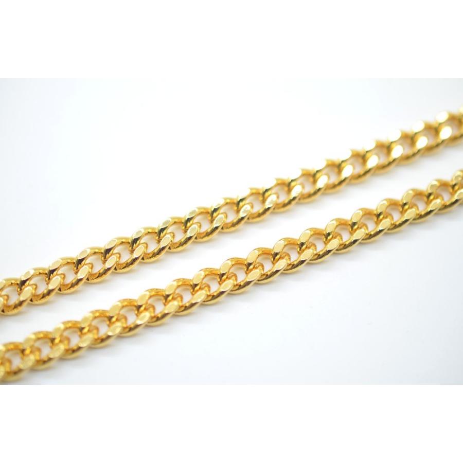シルバー925 フィガロ6面カット ネックレスチェーン 太さ5.3mm 60cm_3