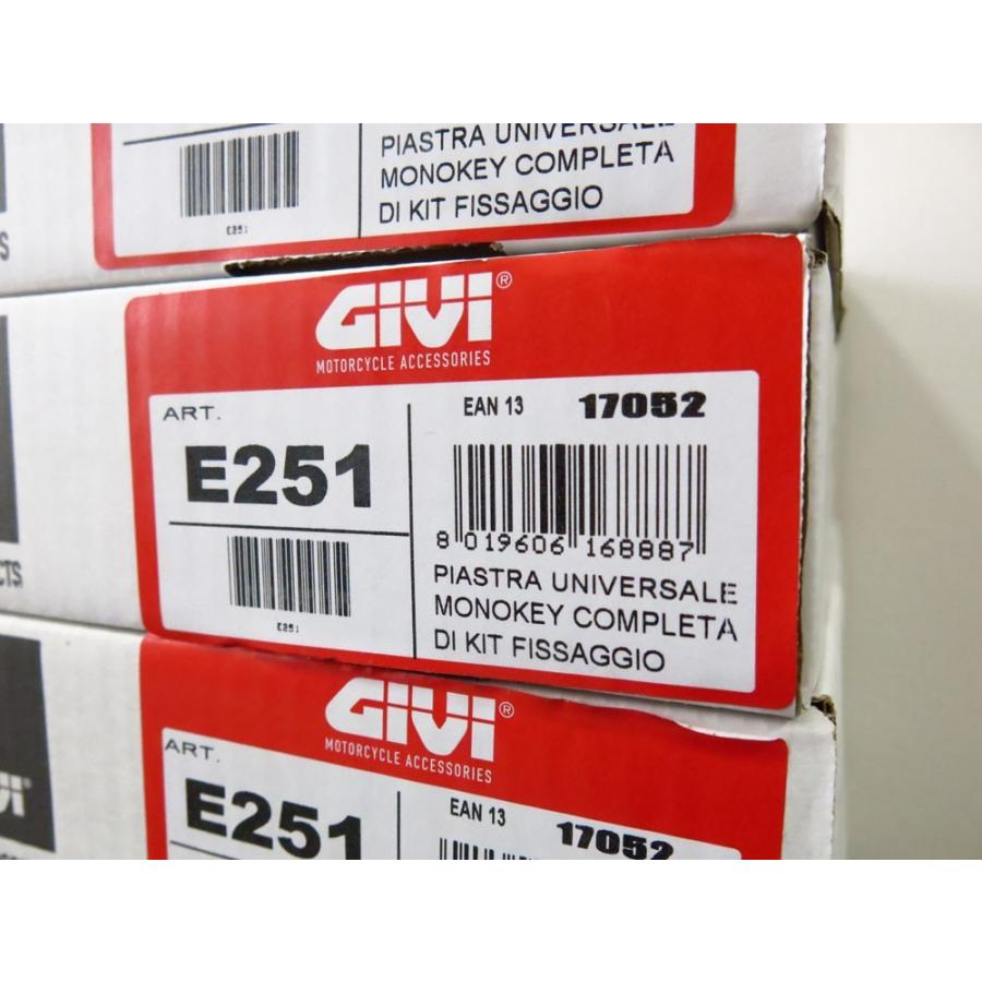 GIVI 即納 ジビ E251 汎用ベースプレート モノキーケース用 GIVI 即納 ジビ E251 汎用ベースプレート モノキーケース用