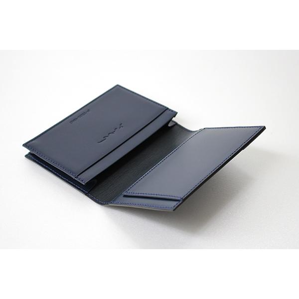 送料無料 SATOLI 革小物 さとり 松阪牛革 名刺入れ HCK63D-Z 群青_2