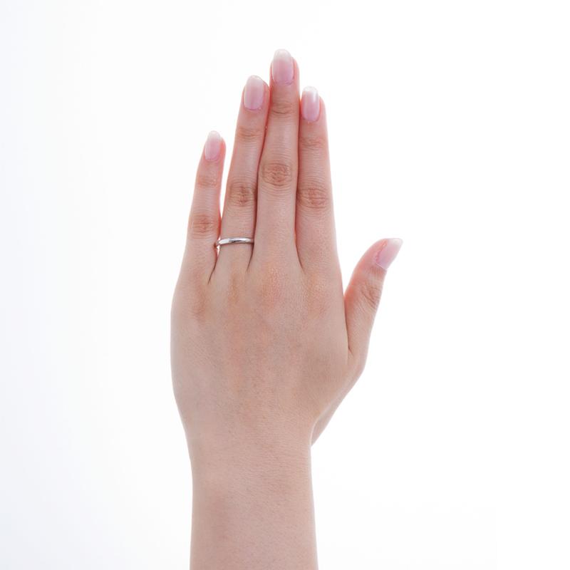 結婚指輪 プラチナ pt950 甲丸 指輪 内甲丸 マリッジリング 刻印・シークレットストーン無料 ブライダル FourLovers Amor 2.0mmの画像