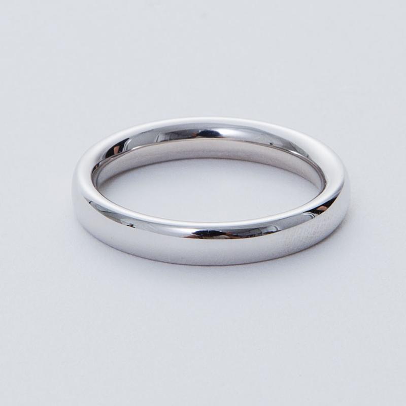 結婚指輪 プラチナ pt950 甲丸 指輪 内甲丸 マリッジリング ブライダル メンズ レディース FourLovers Amor 3.0mmの画像