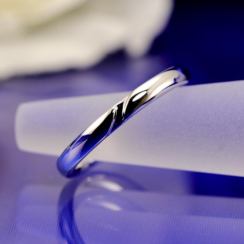 結婚指輪 プラチナ pt950 指輪 マリッジリング ストレート 内甲丸  刻印・シークレットストーン無料 FourLovers Cuore メンズの画像