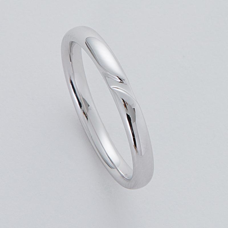 結婚指輪 プラチナ pt950 指輪 マリッジリング ストレート 内甲丸  刻印・シークレットストーン無料 FourLovers Cuore メンズの画像