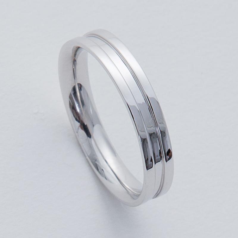 結婚指輪 プラチナ pt950 指輪  マリッジリング 刻印・シークレットストーン無料 FourLovers Avenir メンズの画像