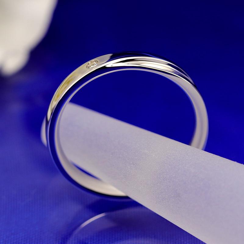 結婚指輪 ダイヤモンド プラチナ pt950 ダイヤ 指輪  マリッジリング 刻印・シークレットストーン無料 FourLovers Bonheurの画像