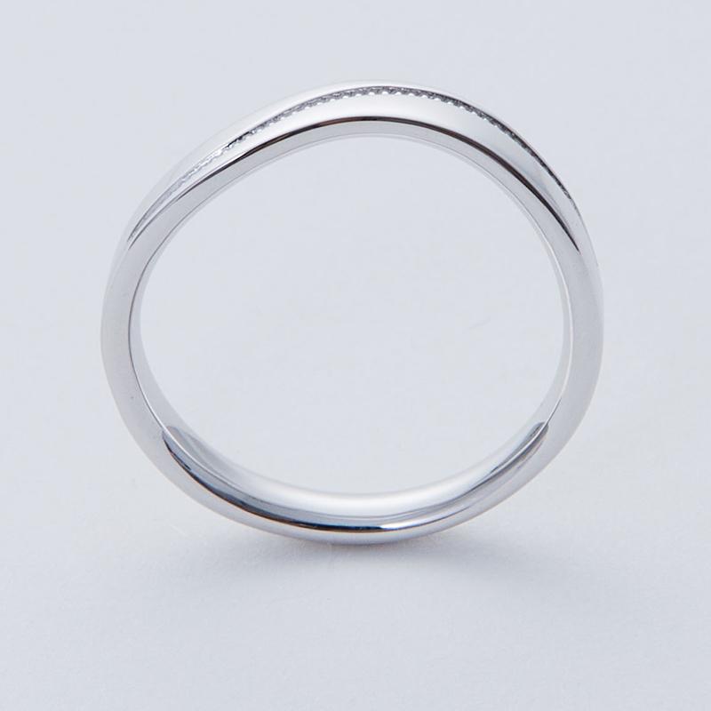 結婚指輪 プラチナ pt950 指輪  マリッジリング 刻印・シークレットストーン無料 FourLovers Meteore メンズの画像