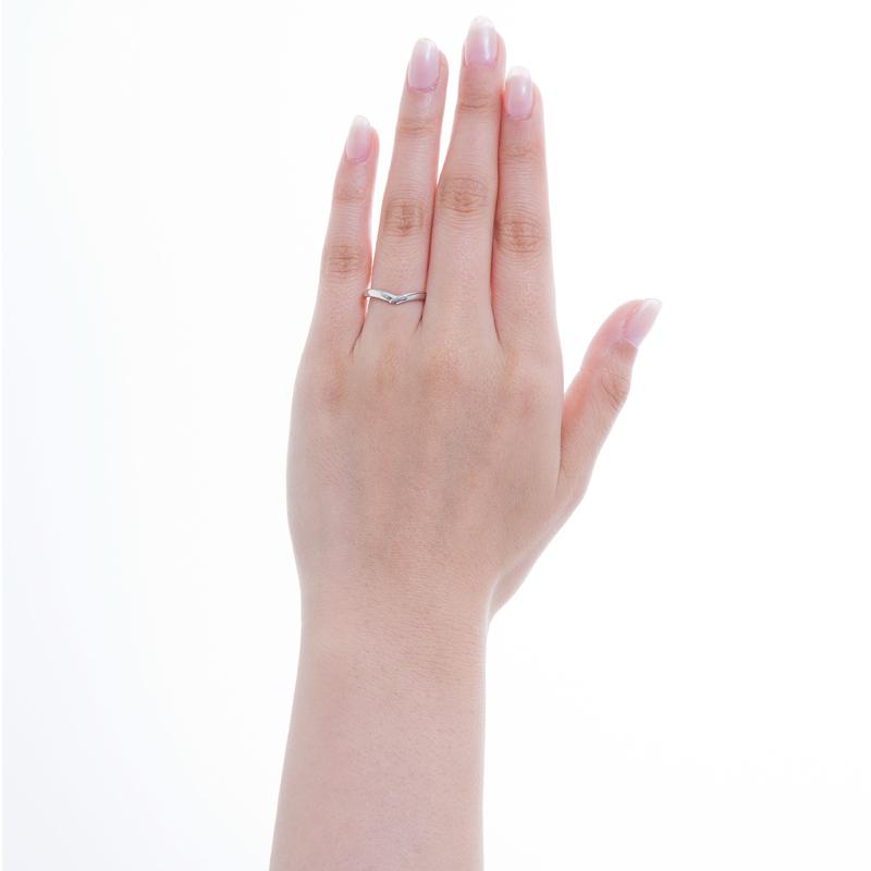 結婚指輪 プラチナ pt950 指輪  マリッジリング 刻印・シークレットストーン無料 FourLovers Serenaの画像