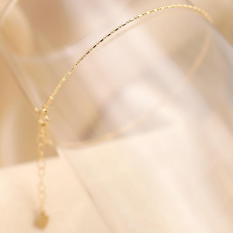 K18 YG イエローゴールド ブレスレット ゴールド 18金 18k プレゼント ギフト アジャスター付き 長さ調節 形状記憶 ボールチェーン デザインの画像