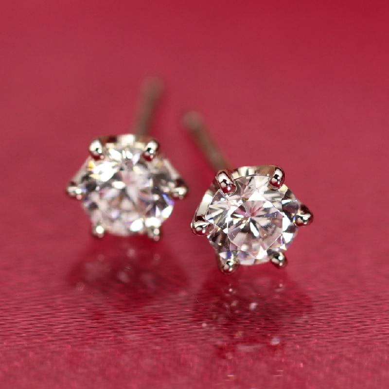 Jeweluce pt1000 ダイヤモンド スタッド ピアス 0.5ct パールキャッチ 