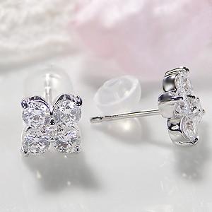 PT900 プラチナダイヤモンドピアス ダイヤモンド 0.14ct+0.14ct ピアス PT900 プラチナ 1.0g 美品
