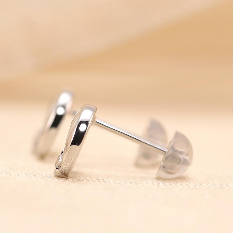 K10 YG/PG ダイヤモンド 0.06ctUP【Hカラークラス/SIクラス】 ピアス 月 星 ゴールド 10金 プレゼント ギフト K10 キャッチ シリコンの画像