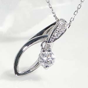 K18WG【0.15ct】ダイヤモンド ペンダント ネックレス スクウォーティ 大粒石 k18  ホワイトゴールド  jdp0015の画像