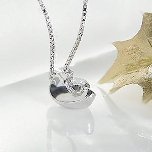 K18WG【0.15ct】ダイヤモンド ペンダント ハートモチーフ 定番 2石 k18 大粒 ゴールド  jdp0021【Hカラークラス・SIクラス】の画像