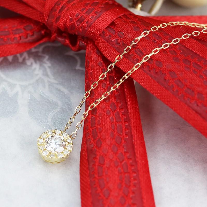 Jeweluce ☆0.2ct 一粒 ダイヤモンド ネックレス K18YG イエロー Jeweluce ☆0.2ct 一粒 ダイヤモンド ネックレス K18YG イエロー