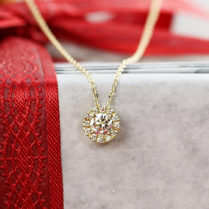 Jeweluce ☆0.2ct 一粒 ダイヤモンド ネックレス K18YG イエロー Jeweluce ☆0.2ct 一粒 ダイヤモンド ネックレス K18YG イエロー