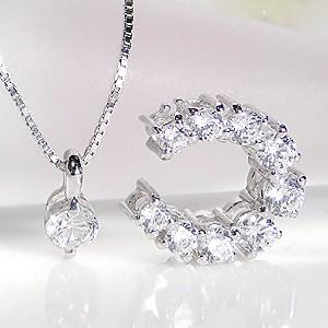 PT900【0.60ct】ダイヤモンド ペンダント pt900 プラチナ 馬蹄 一粒 3WAY Hカラークラス/SIクラス jdp0028の画像