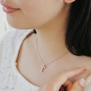 PT900【0.50ct】ダイヤモンド ペンダント pt900 プラチナ テンダイヤモンド 10粒 10石 クロス 【Hカラークラス/SIクラス】 jdp0033の画像