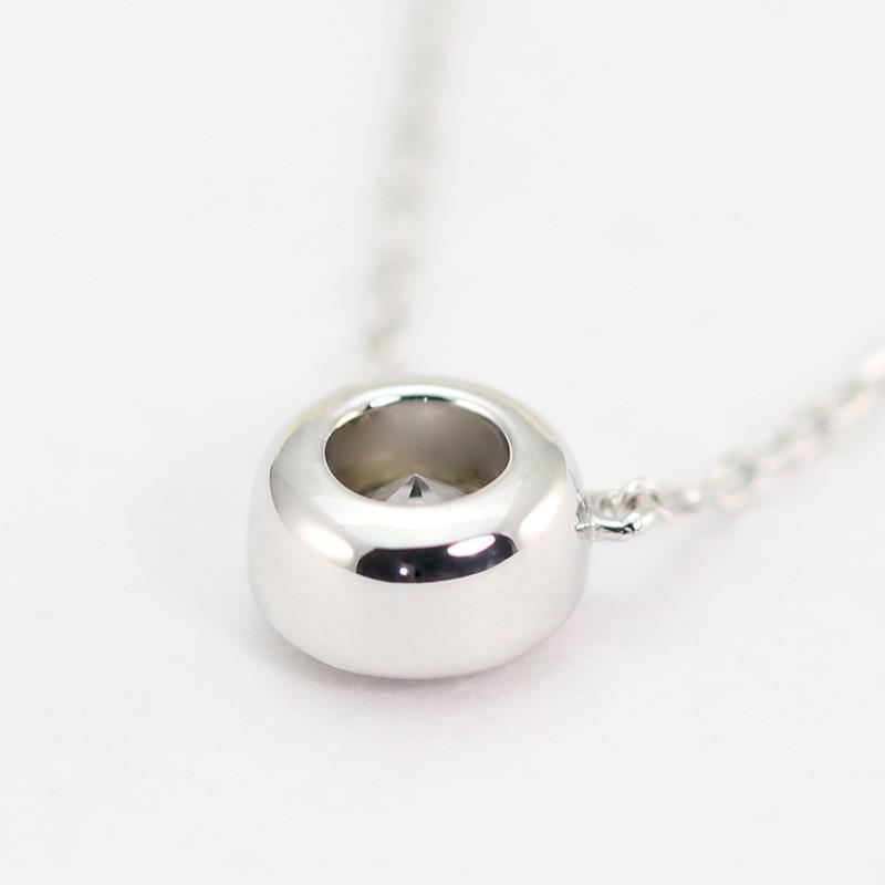 K18 WG/PG/YG 【0.30ct】ゴールド ダイヤモンド ペンダント 誕生石 4月 一粒 大粒 0.3ct 選べるカラーの画像