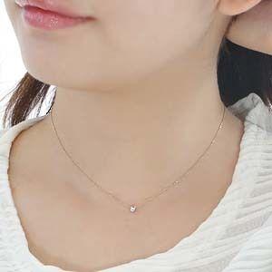 K18YG/PG/WG 【0.10ct】フクリン ゴールド ダイヤモンド ペンダント 誕生石 4月 一粒 0.1ct jdp0043の画像