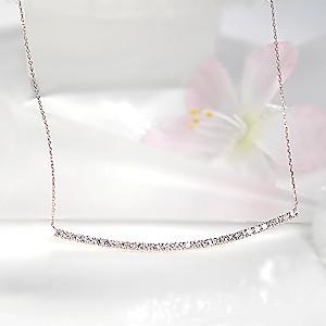 K18PG【0.52ct】蜂蜜色したダイヤモンド ラインペンダント ハニーブラウンダイヤ ラインネックレス 0.5ct jdp0046の画像