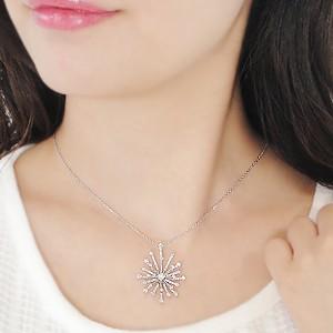 Jeweluce K18WG/PG/YG ゴールド ダイヤモンド ネックレス ペンダント 