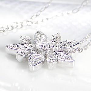 Jeweluce K18WG/PG/YG ゴールド ダイヤモンド ダイヤ ペンダント  