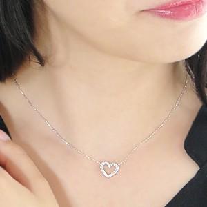 K18WG/PG/YG 【0.30ct】ハート ペンダント ゴールド ダイヤモンド【Hカラークラス・SIクラス】 ダイヤ ネックレス ハートモチーフ 0.3ctUP jdp0061の画像