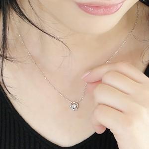 K18WG YG PG ゴールド ダイヤモンド Hカラークラス/SIクラス ダイヤ ネックレス ペンダント 一粒 メビウス ノンフィニティ 0.15ct jdp0063の画像