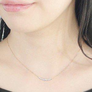 天然ダイヤモンド ペンダント ネックレス 0.20カラット K18WG 楽天市場】K18YG/PG/WG【0.20ct】縦ライン ダイヤモンド